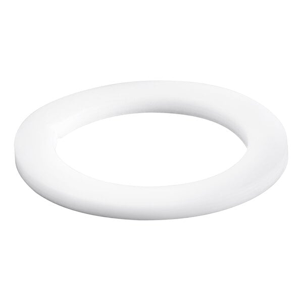 A white circular gasket.