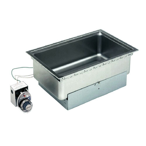 A Wells stainless steel drop-in hot food well with a control panel.