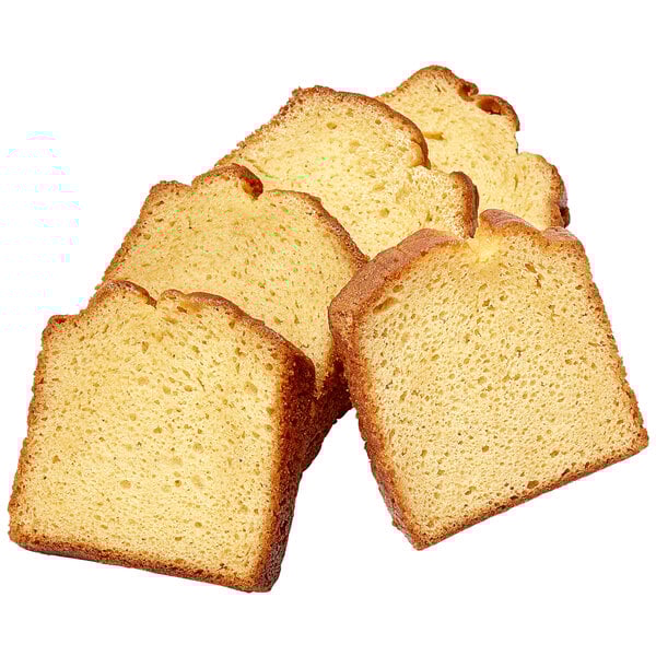 Individually wrapped slices of Sweet Sam's classic pound cake.