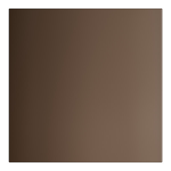 A brown square Lancaster Table & Seating outdoor table.