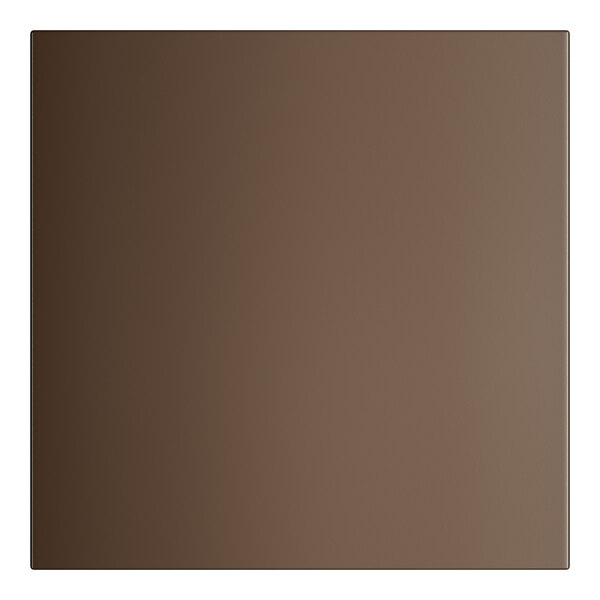 A brown square Lancaster Table & Seating bar height outdoor table with a white background.