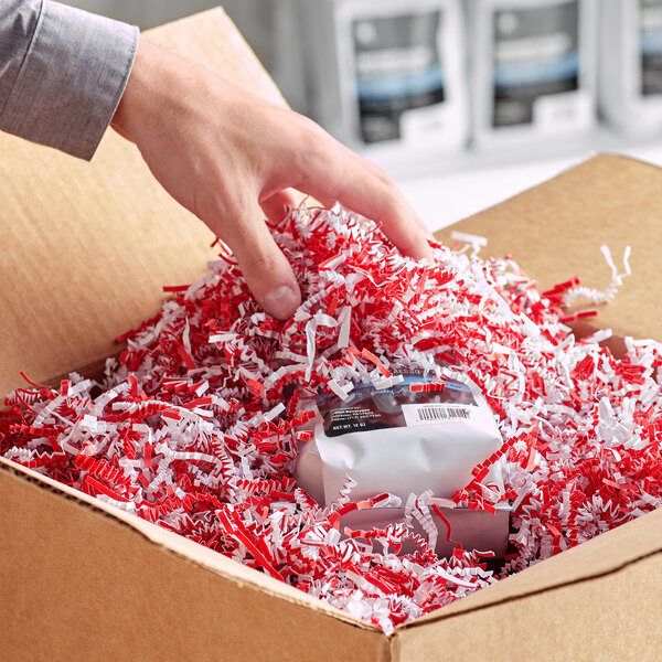 Red Large Gift Box With Shredded Paper Filler
