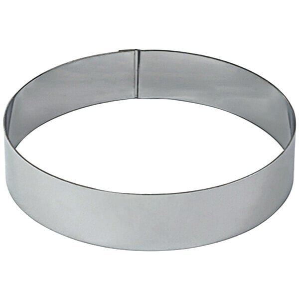 A Gobel stainless steel circular metal ring.