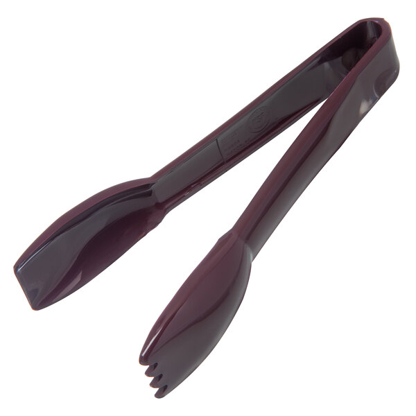 Carlisle 460601 Carly 6" Brown Plastic Salad Tongs