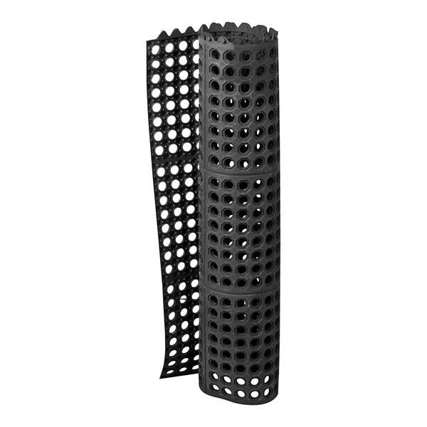 A black roll of Cactus Mat with holes.