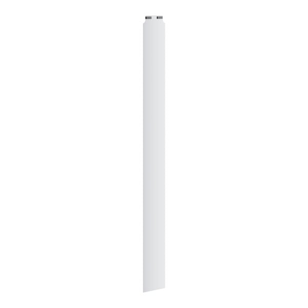 A long white rectangular strip with black lines on top.
