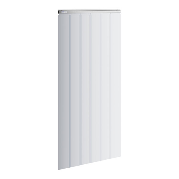 A white rectangular Kason strip curtain with vertical lines.