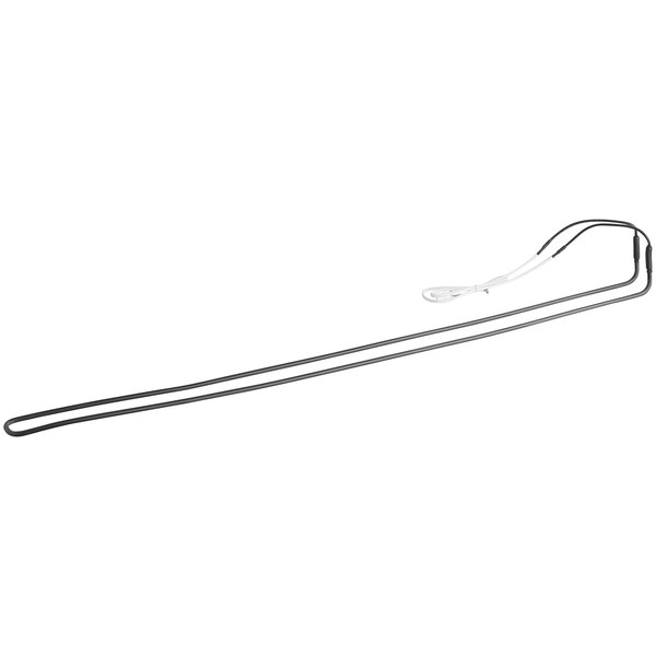 A long metal Avantco defrost element with a white handle and a black and white cord.