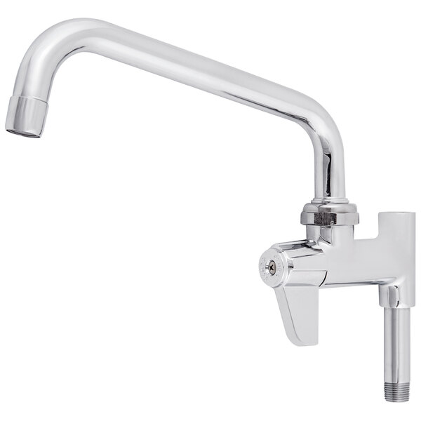 A silver Equip by T&S add-on faucet with a handle and nozzle.