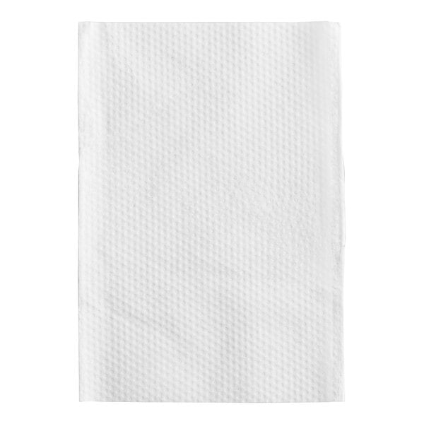 A white OneUp by Choice interfold dispenser napkin.