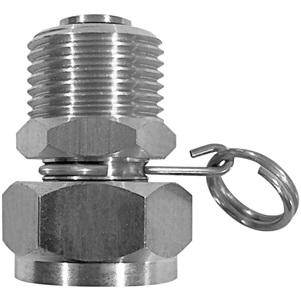 Sani-Lav N17S Stainless Steel Swivel Hose Adapter with 3/4 FGHT Inlet and  3/4 MGHT Outlet Connections