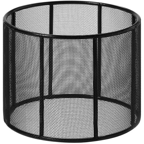 A black mesh fence riser.