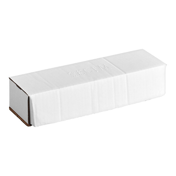 A white corrugated mailer box with a tuck top design.