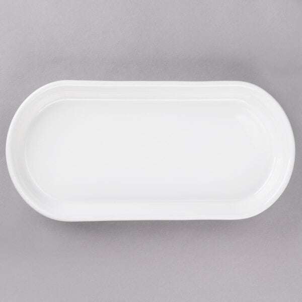 A white rectangular Fiesta bread tray.