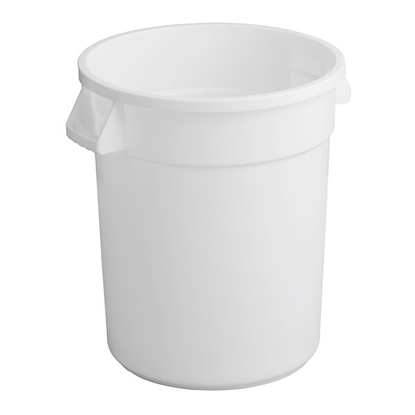 A white 20-gallon perforated top can designed for use with vegetable crispers.