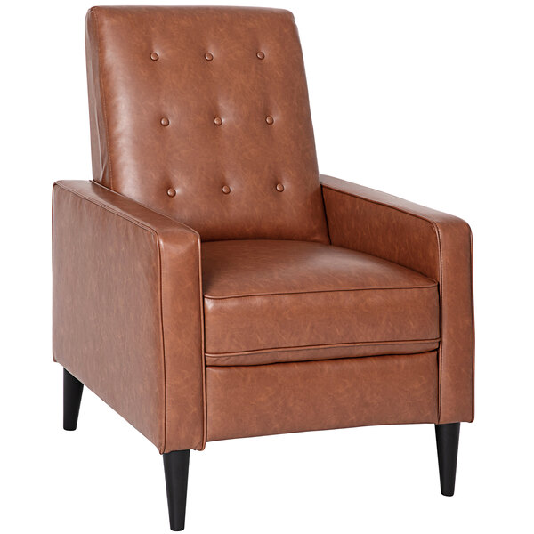 cognac recliner