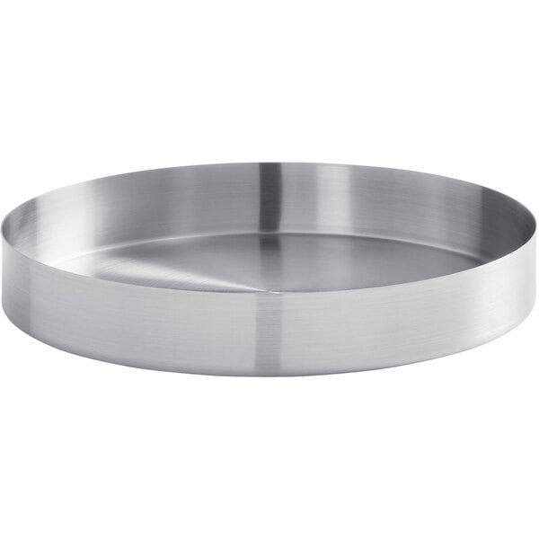 An American Metalcraft satin stainless steel round metal bowl.