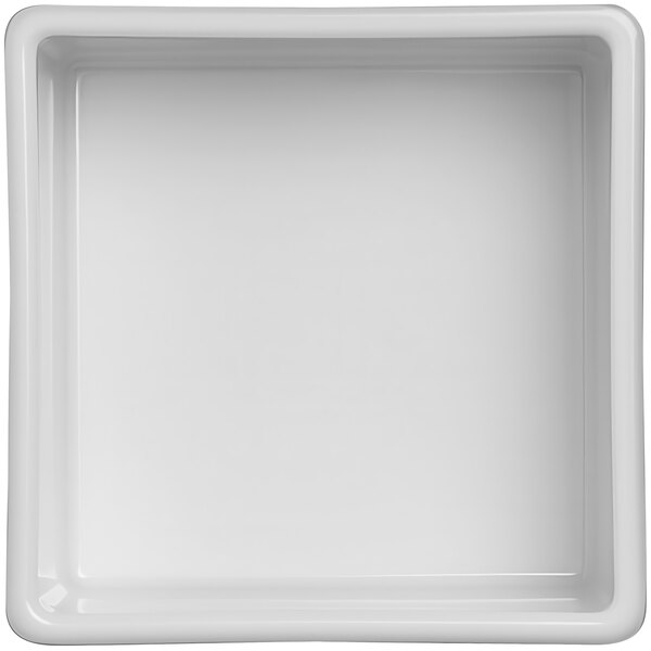 An American Metalcraft white square melamine bowl.