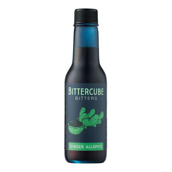 A 5 fl. oz. bottle of Bittercube Ginger Allspice Bitters.