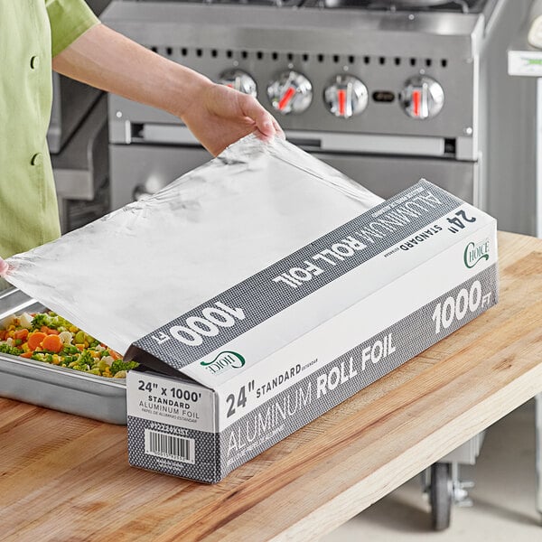 Durable Packaging Heavy Duty Aluminum Foil Roll, 18 Width x 1000' Length