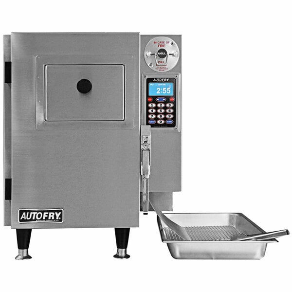 An AutoFry MTI-5 ventless fryer machine with a door.