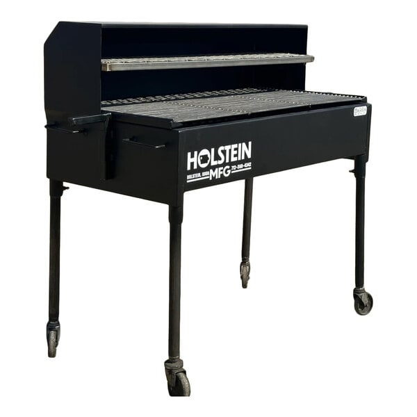 Holstein Manufacturing 2460CSSG 60" Country Club Charcoal Grill with Stainless Steel Grate