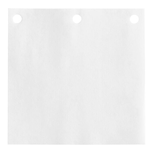 Choice 5 3/16" Semi-Wax 25# - 33# Square Paper Patty with 3 Holes - 680/Box