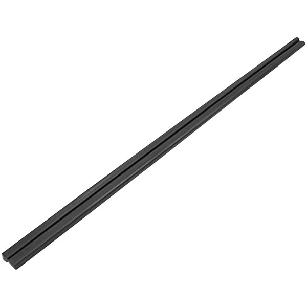 A pair of matte brown Elite Global Solutions melamine chopsticks.