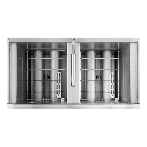 A Henny Penny liquid propane gas fryer with two wells and Computron 8000 controls.