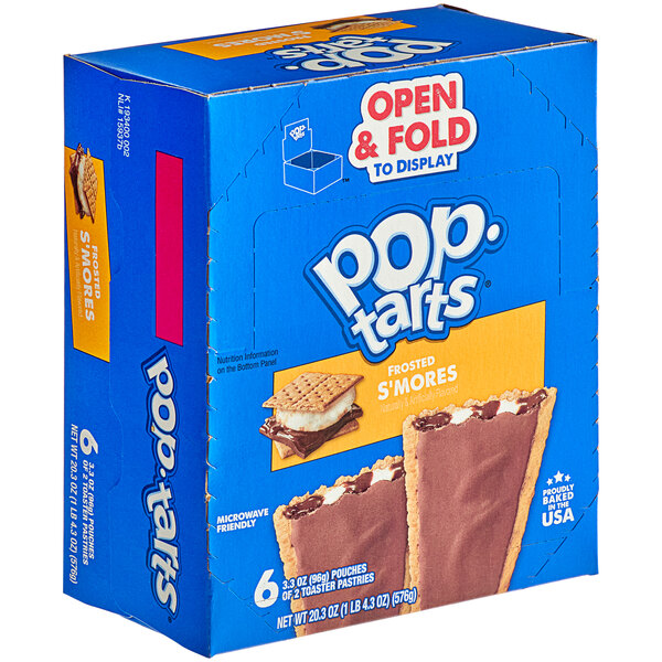 A box of 72 Pop-Tarts Frosted S'mores Toaster Pastries on a white background.