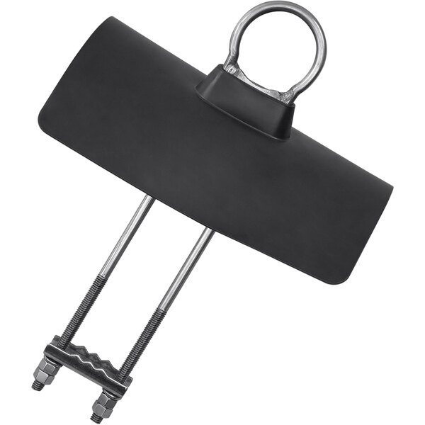 A 3M DBI-SALA black metal roof anchor with a metal handle.