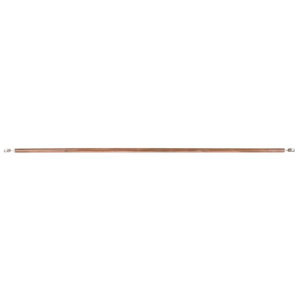 A long thin metal rod with a metal coil at one end.