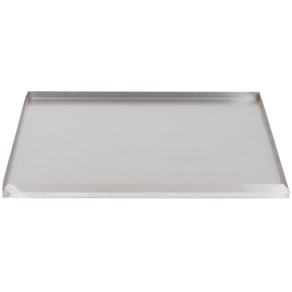 A rectangular clear plastic tray.