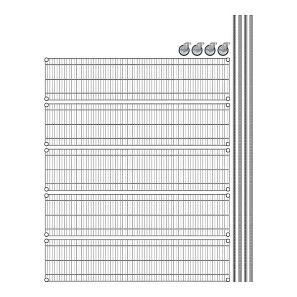 A white sheet of paper with a grid of lines.