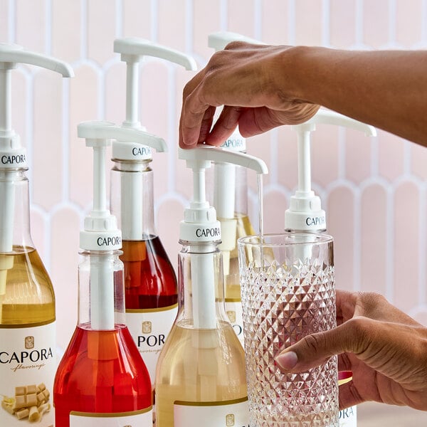 Capora Exclusive 0.25 oz. Syrup Pump for 750 mL Bottles