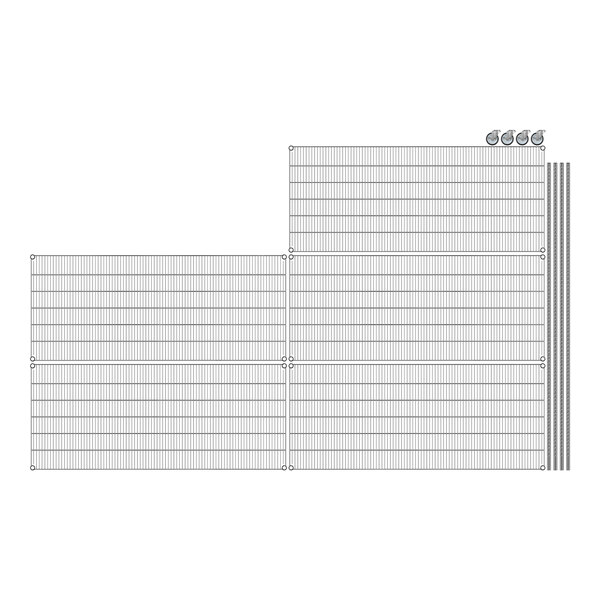 A grid of metal bars.