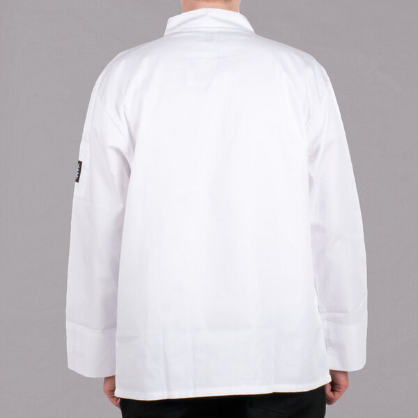 a white shirt with a patch on the back