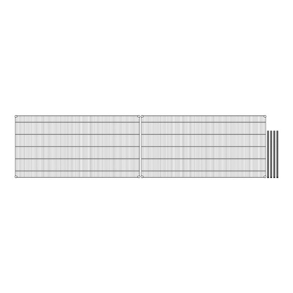 A grid of black lines on a white background.