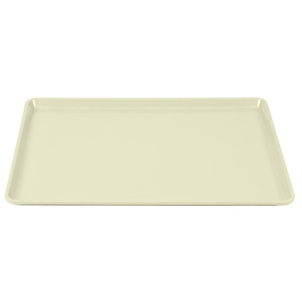A white rectangular tray with a white border.