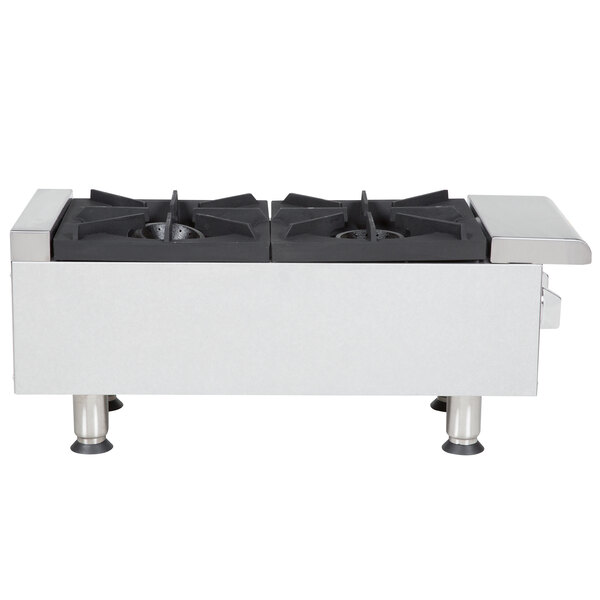 APW Wyott HHP212 Natural Gas Heavy Duty 2 Burner Countertop 12" Range