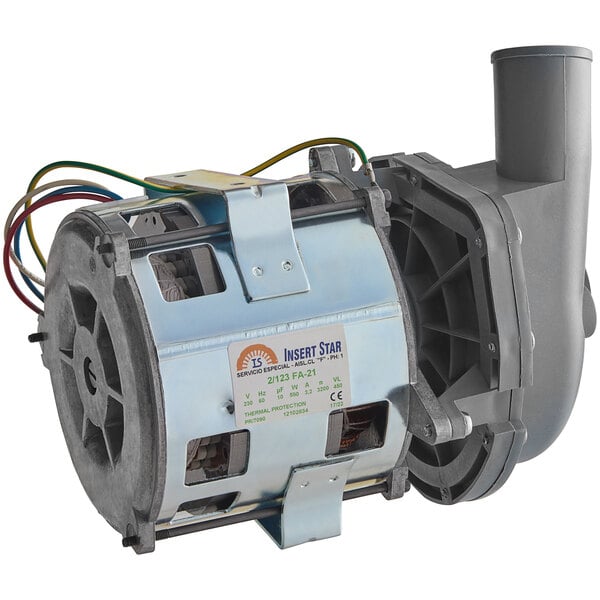 A MainStreet Equipment washing pump with a small electric motor and a hose.