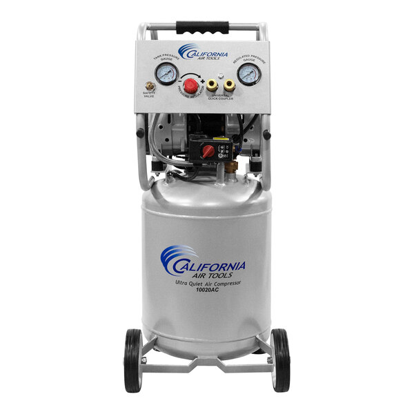 A California Air Tools air compressor with a 10 gallon aluminum tank.
