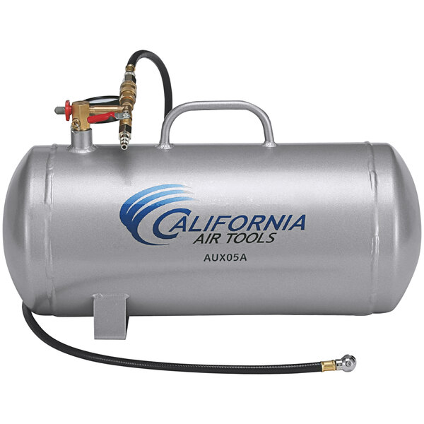 A grey California Air Tools aluminum air compressor tank.