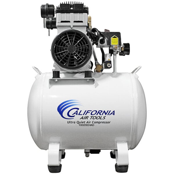 California Air Tools Ultra Quiet Oil Free Horizontal 10 Gallon Steel Tank Air Compressor with Automatic Drain Valve 2 hp 110V