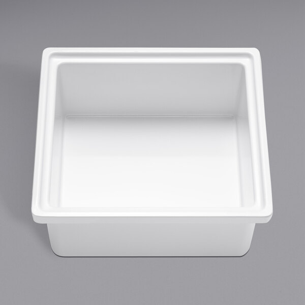 A white square container with a white background.