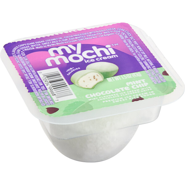 My Mochi Mint Chocolate Chip Mochi Ice Cream 1 5 Oz 72 Case