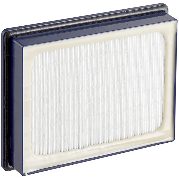 A Clarke HEPA filter for Comfort Pak backpack vacuums.