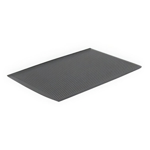 A black rectangular Eloma hot spot grill and pizza plate with a grid pattern.