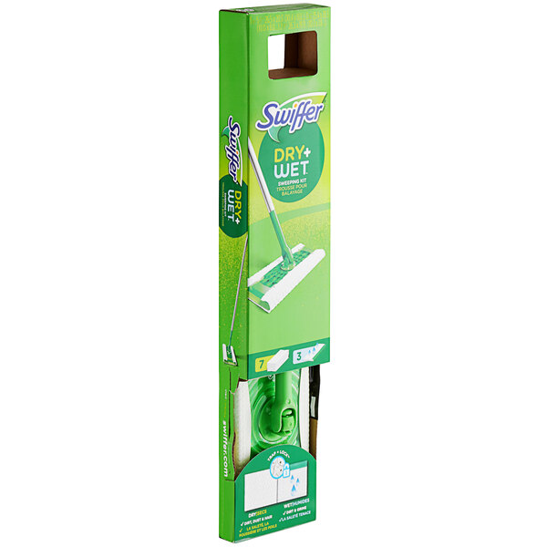 Swiffer® Sweeper 75725 Wet / Dry Mop Starter Kit with 7 Dry / 3 Wet