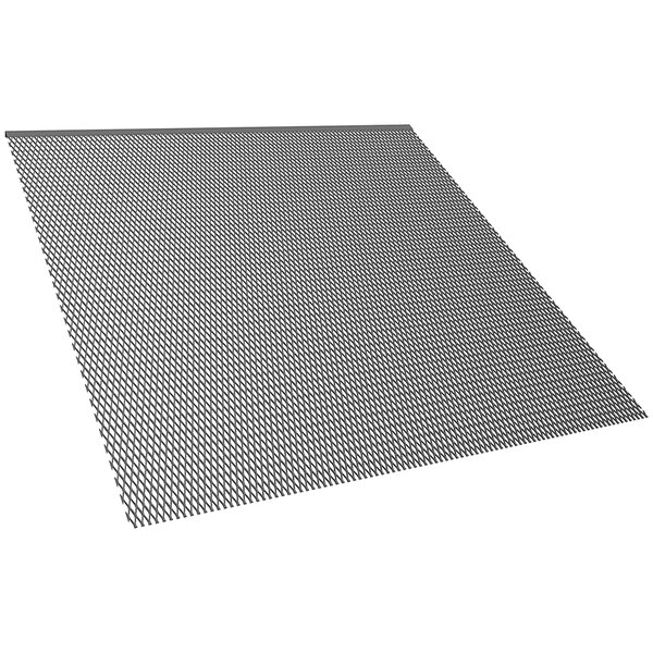 A metal grid panel for a Hallowell bulk storage locker.